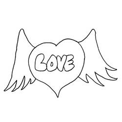 Dibujo para colorear: En amor (Personajes) #88566 - Dibujos para Colorear e Imprimir Gratis