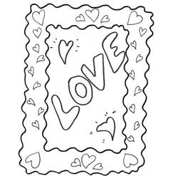 Dibujo para colorear: En amor (Personajes) #88581 - Dibujos para colorear