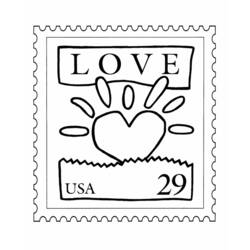 Dibujo para colorear: En amor (Personajes) #88652 - Dibujos para Colorear e Imprimir Gratis