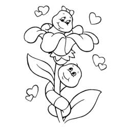 Dibujo para colorear: En amor (Personajes) #88707 - Dibujos para Colorear e Imprimir Gratis