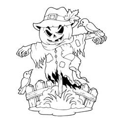 Dibujo para colorear: Espantapájaros (Personajes) #187745 - Dibujos para Colorear e Imprimir Gratis