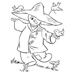 Dibujo para colorear: Espantapájaros (Personajes) #187747 - Dibujos para Colorear e Imprimir Gratis