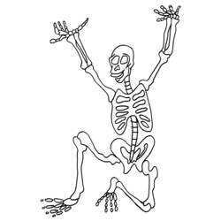Dibujo para colorear: Esqueleto (Personajes) #147439 - Dibujos para Colorear e Imprimir Gratis