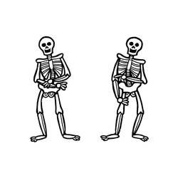 Dibujo Esqueleto (Personajes) #197381 para imprimir y colorear