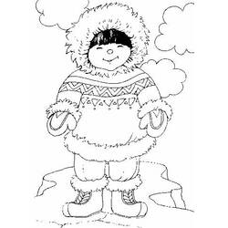Dibujo para colorear: Esquimal (Personajes) #191330 - Dibujos para Colorear e Imprimir Gratis