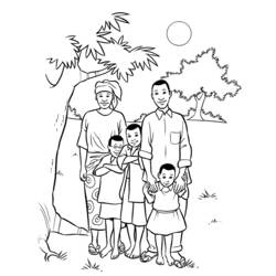 Dibujo para colorear: Familia (Personajes) #95121 - Dibujos para Colorear e Imprimir Gratis