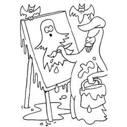 Dibujo para colorear: Fantasma (Personajes) #95455 - Dibujos para Colorear e Imprimir Gratis