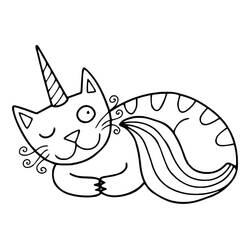 Dibujo Gato Unicornio (Personajes) #199333 para imprimir y colorear