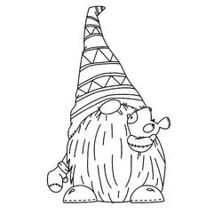 Dibujo Gnomo (Personajes) #204829 para imprimir y colorear