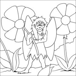 Dibujo para colorear: Hada (Personajes) #95982 - Dibujos para Colorear e Imprimir Gratis