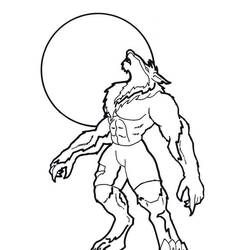 Dibujo Hombre Lobo (Personajes) #201648 para imprimir y colorear