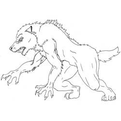 Dibujo Hombre Lobo (Personajes) #201660 para imprimir y colorear