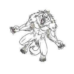 Dibujo Hombre Lobo (Personajes) #201665 para imprimir y colorear