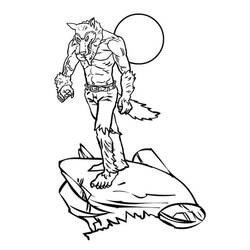 Dibujo Hombre Lobo (Personajes) #201670 para imprimir y colorear