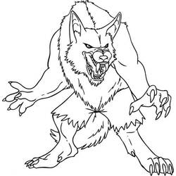 Dibujo Hombre Lobo (Personajes) #201679 para imprimir y colorear