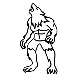 Dibujo Hombre Lobo (Personajes) #201681 para imprimir y colorear