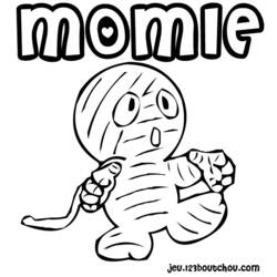 Dibujo para colorear: Momia (Personajes) #147682 - Dibujos para Colorear e Imprimir Gratis