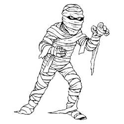 Dibujo Momia (Personajes) #201603 para imprimir y colorear