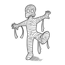 Dibujo Momia (Personajes) #201613 para imprimir y colorear