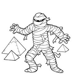 Dibujo Momia (Personajes) #201628 para imprimir y colorear