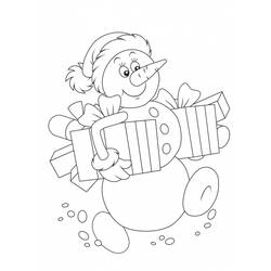 Dibujo para colorear: Muñeco de nieve (Personajes) #89232 - Dibujos para Colorear e Imprimir Gratis