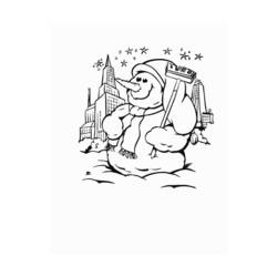 Dibujo para colorear: Muñeco de nieve (Personajes) #89245 - Dibujos para Colorear e Imprimir Gratis
