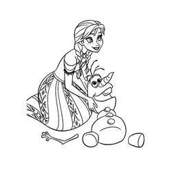 Dibujo para colorear: Muñeco de nieve (Personajes) #89275 - Dibujos para Colorear e Imprimir Gratis