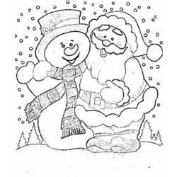 Dibujo para colorear: Muñeco de nieve (Personajes) #89279 - Dibujos para Colorear e Imprimir Gratis
