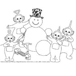 Dibujo para colorear: Muñeco de nieve (Personajes) #89325 - Dibujos para Colorear e Imprimir Gratis