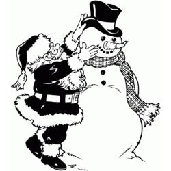 Dibujo para colorear: Muñeco de nieve (Personajes) #89328 - Dibujos para Colorear e Imprimir Gratis
