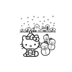 Dibujo para colorear: Muñeco de nieve (Personajes) #89350 - Dibujos para Colorear e Imprimir Gratis