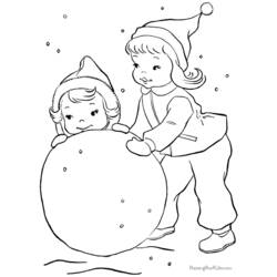 Dibujo para colorear: Muñeco de nieve (Personajes) #89381 - Dibujos para Colorear e Imprimir Gratis