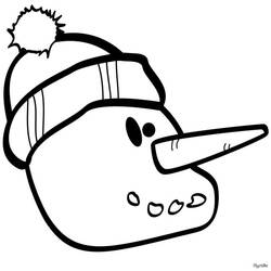 Dibujo para colorear: Muñeco de nieve (Personajes) #89385 - Dibujos para Colorear e Imprimir Gratis