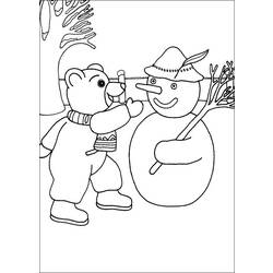 Dibujo para colorear: Muñeco de nieve (Personajes) #89406 - Dibujos para Colorear e Imprimir Gratis