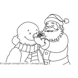 Dibujo para colorear: Muñeco de nieve (Personajes) #89432 - Dibujos para Colorear e Imprimir Gratis