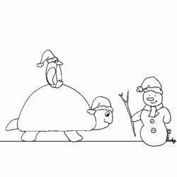 Dibujo para colorear: Muñeco de nieve (Personajes) #89456 - Dibujos para Colorear e Imprimir Gratis