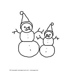 Dibujo para colorear: Muñeco de nieve (Personajes) #89488 - Dibujos para Colorear e Imprimir Gratis