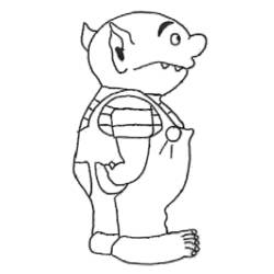 Dibujo para colorear: Ogro (Personajes) #102792 - Dibujos para Colorear e Imprimir Gratis