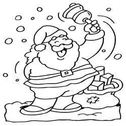 Dibujo para colorear: Papá Noel (Personajes) #104655 - Dibujos para Colorear e Imprimir Gratis