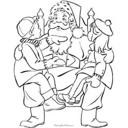 Dibujo para colorear: Papá Noel (Personajes) #104673 - Dibujos para Colorear e Imprimir Gratis