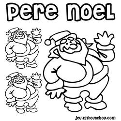 Dibujo para colorear: Papá Noel (Personajes) #104679 - Dibujos para Colorear e Imprimir Gratis