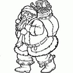 Dibujo para colorear: Papá Noel (Personajes) #104700 - Dibujos para Colorear e Imprimir Gratis