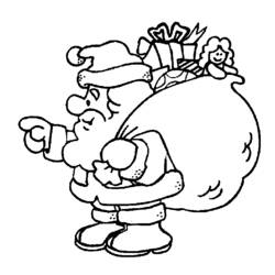 Dibujo para colorear: Papá Noel (Personajes) #104709 - Dibujos para Colorear e Imprimir Gratis