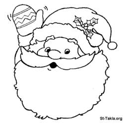 Dibujo para colorear: Papá Noel (Personajes) #104722 - Dibujos para Colorear e Imprimir Gratis
