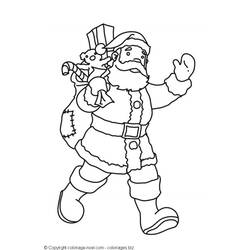 Dibujo para colorear: Papá Noel (Personajes) #104725 - Dibujos para Colorear e Imprimir Gratis