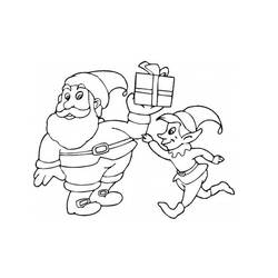 Dibujo para colorear: Papá Noel (Personajes) #104729 - Dibujos para Colorear e Imprimir Gratis