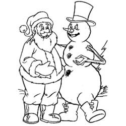 Dibujo para colorear: Papá Noel (Personajes) #104733 - Dibujos para Colorear e Imprimir Gratis