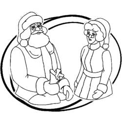 Dibujo para colorear: Papá Noel (Personajes) #104751 - Dibujos para Colorear e Imprimir Gratis