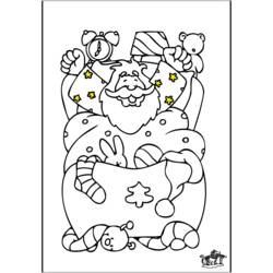 Dibujo para colorear: Papá Noel (Personajes) #104786 - Dibujos para Colorear e Imprimir Gratis