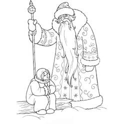 Dibujo para colorear: Papá Noel (Personajes) #104799 - Dibujos para Colorear e Imprimir Gratis